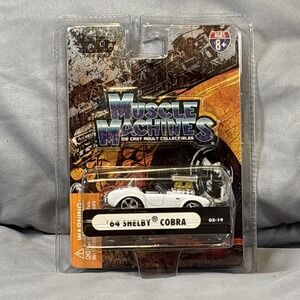 Muscle Machines White '64 Shelby Cobra 05-19, 1:64 Die Cast Collectible NIP